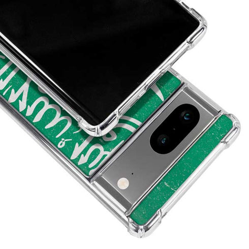Saudi Arabia Flag Distressed Google Pixel 8a Clear Case
